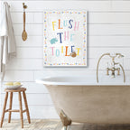 Flush the Toilet - Gallery-Wrapped Canvas Wall Art