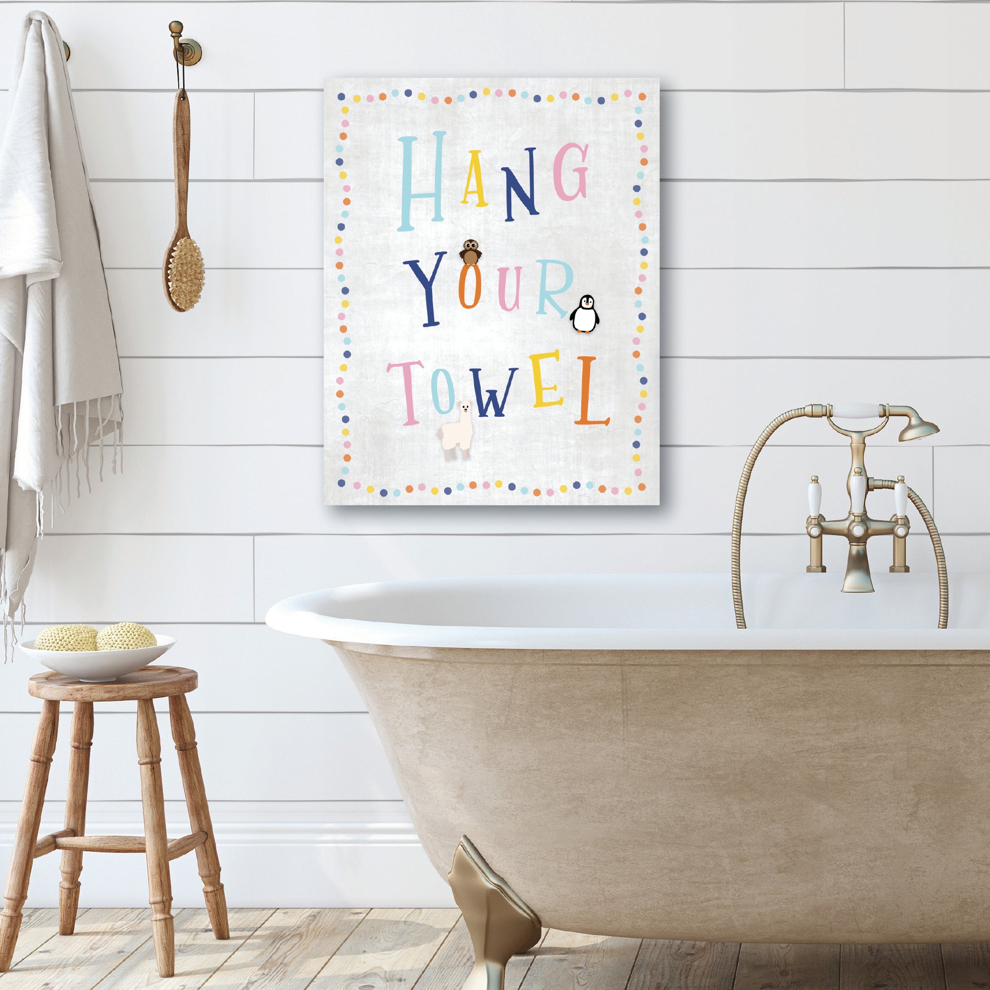 Hang Your Towel - Gallery-Wrapped Canvas Wall Art