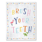 Brush Your Teeth - Gallery-Wrapped Canvas Wall Art
