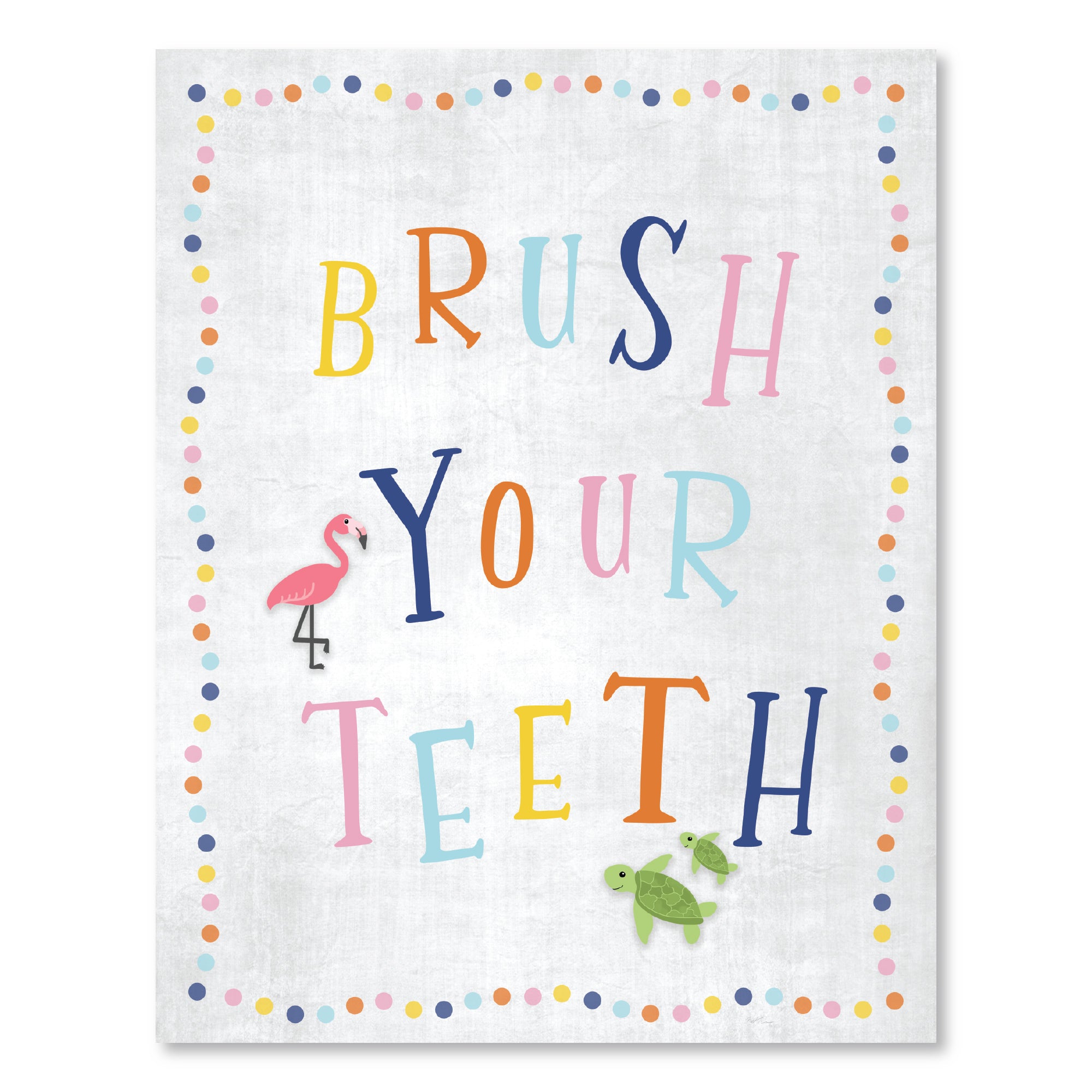 Brush Your Teeth - Gallery-Wrapped Canvas Wall Art