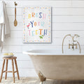 Brush Your Teeth - Gallery-Wrapped Canvas Wall Art