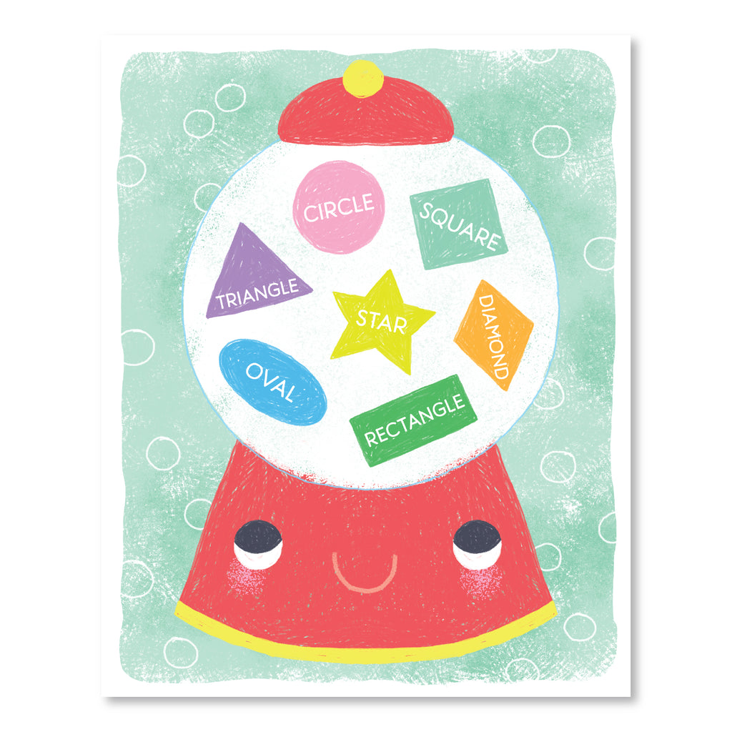 Learn your Shapes Gumball - Gallery-Wrapped Canvas Wall Art
