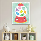 Learn your Shapes Gumball - Gallery-Wrapped Canvas Wall Art