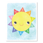 Learn your Number Sunshine - Gallery-Wrapped Canvas Wall Art