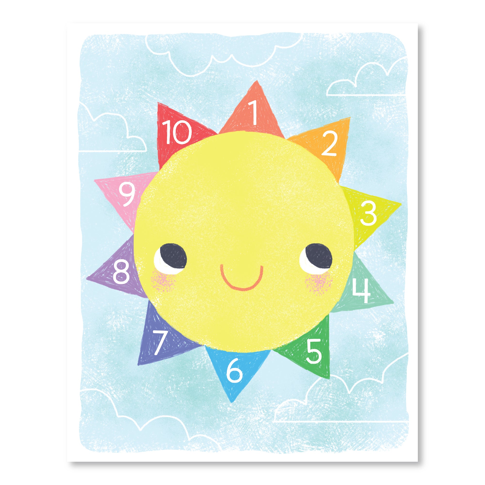 Learn your Number Sunshine - Gallery-Wrapped Canvas Wall Art
