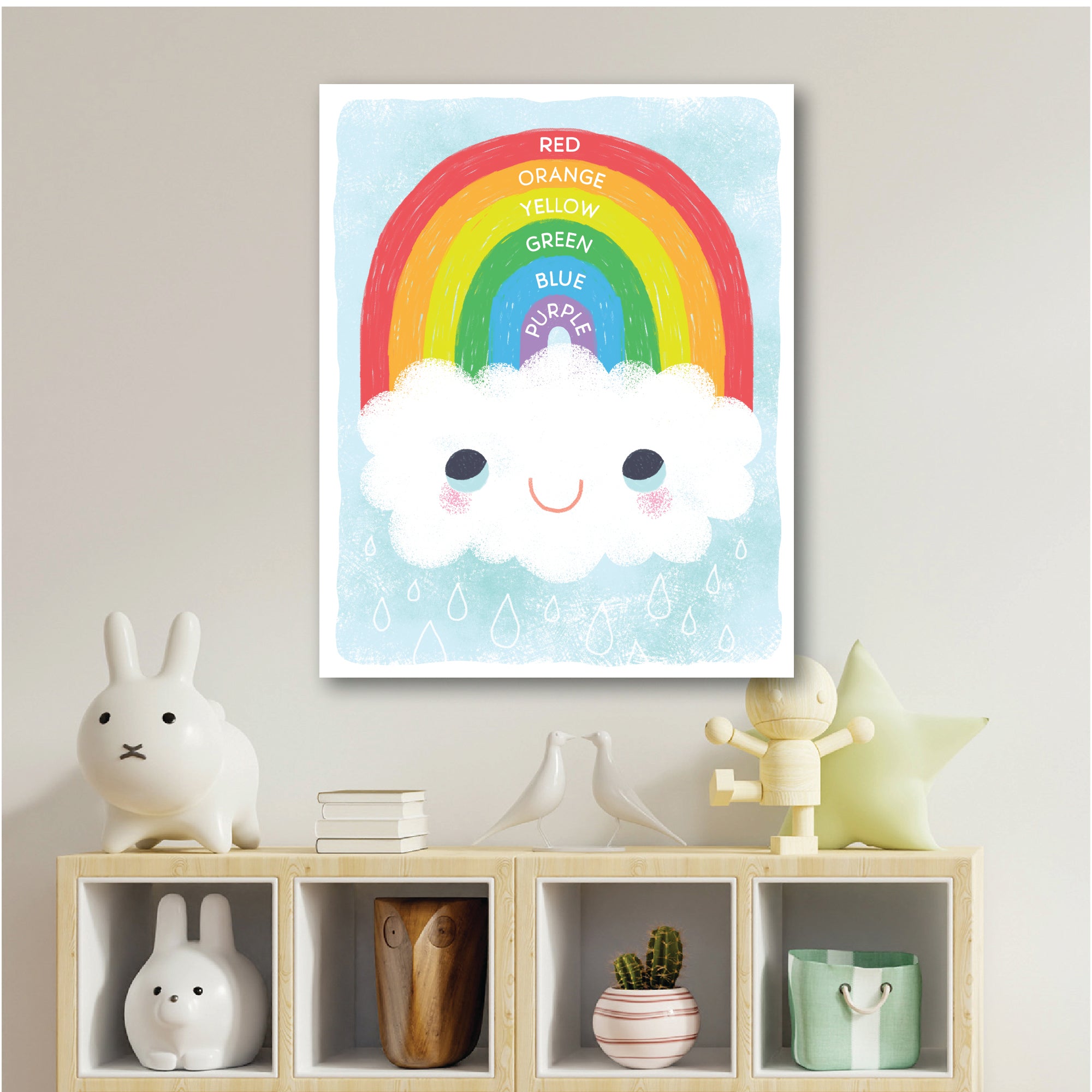 Learn your Color Rainbow - Gallery-Wrapped Canvas Wall Art