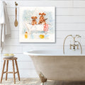 Bathtime Bathtime Puppies I - Gallery-Wrapped Canvas Wall Art