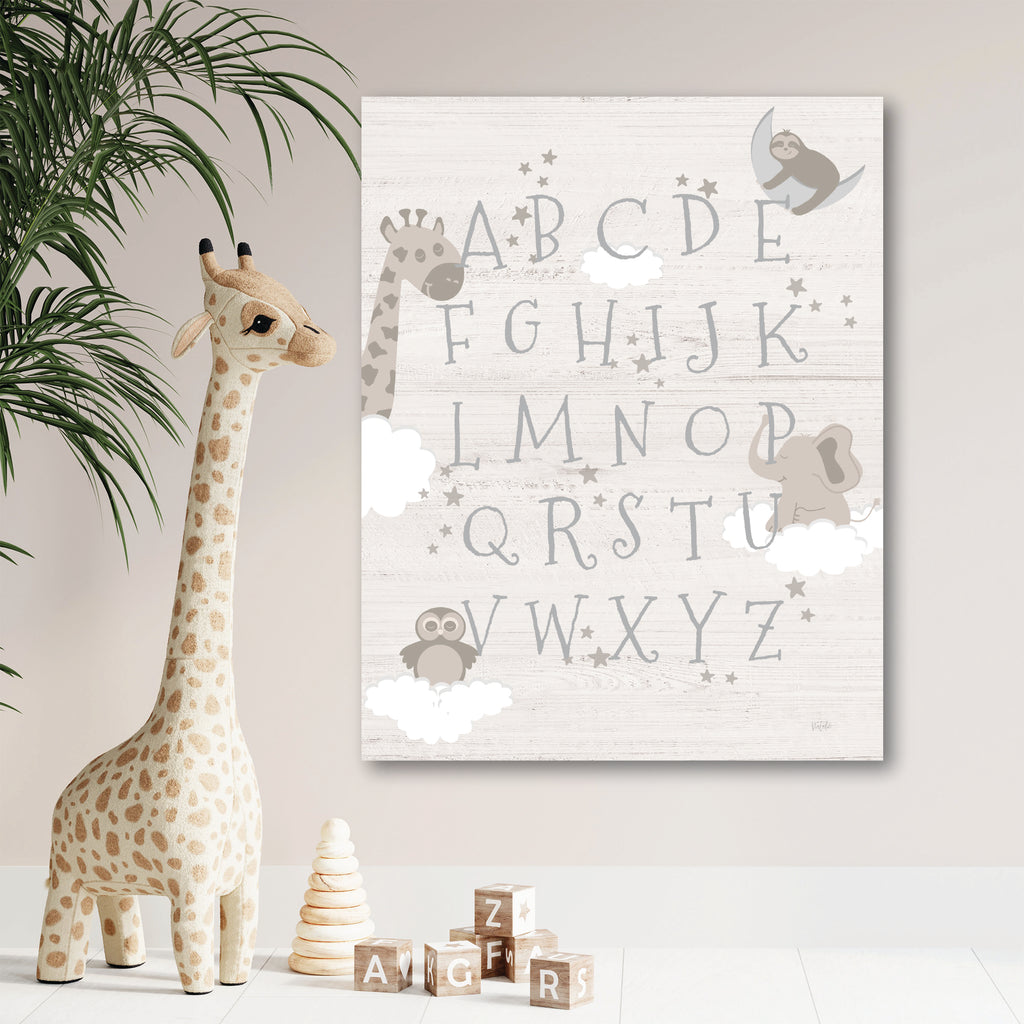Learn your ABC Jungle - Gallery-Wrapped Canvas Wall Art