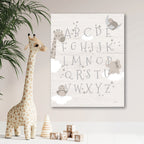 Learn your ABC Jungle - Gallery-Wrapped Canvas Wall Art