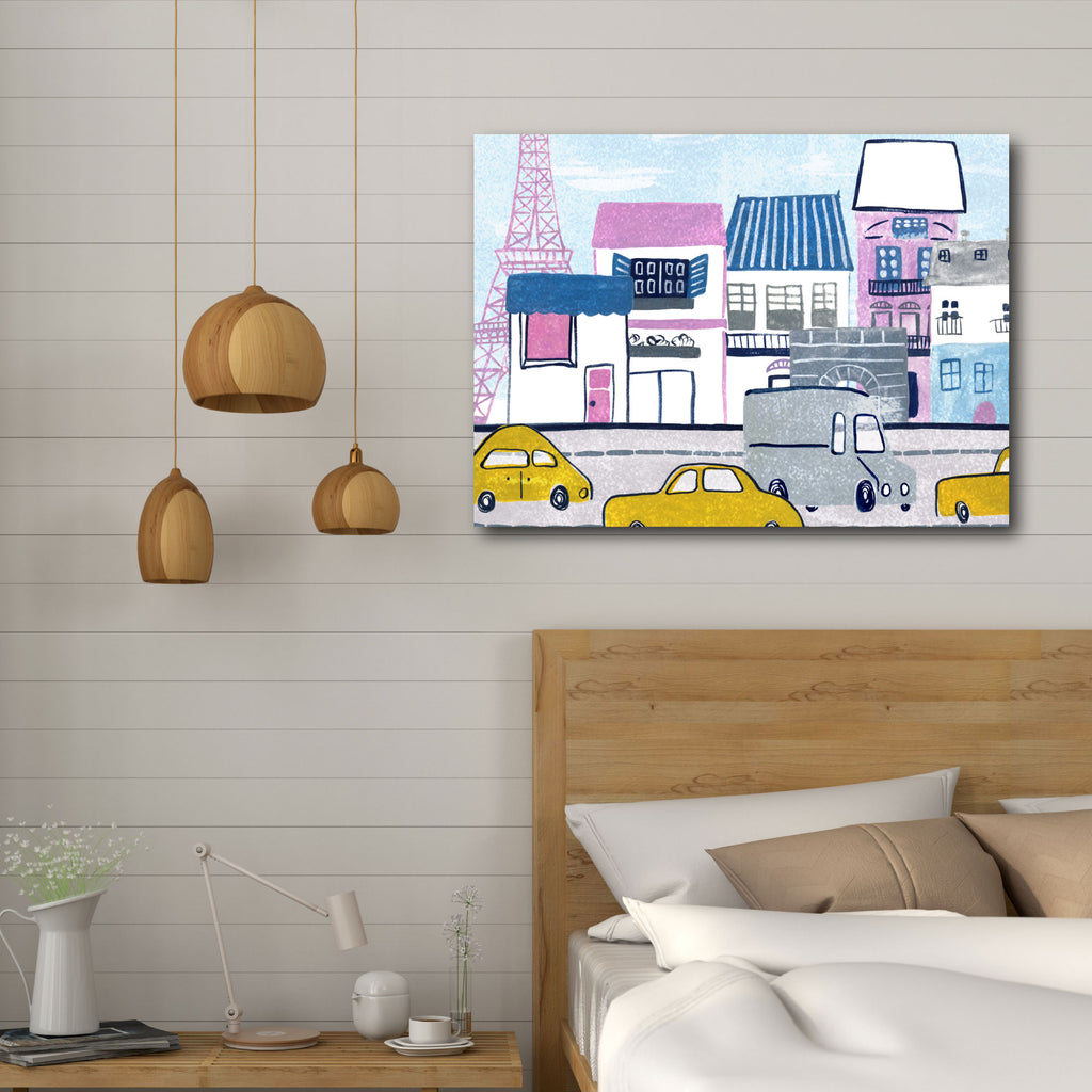 Day in Paris I - Gallery Wrapped Canvas