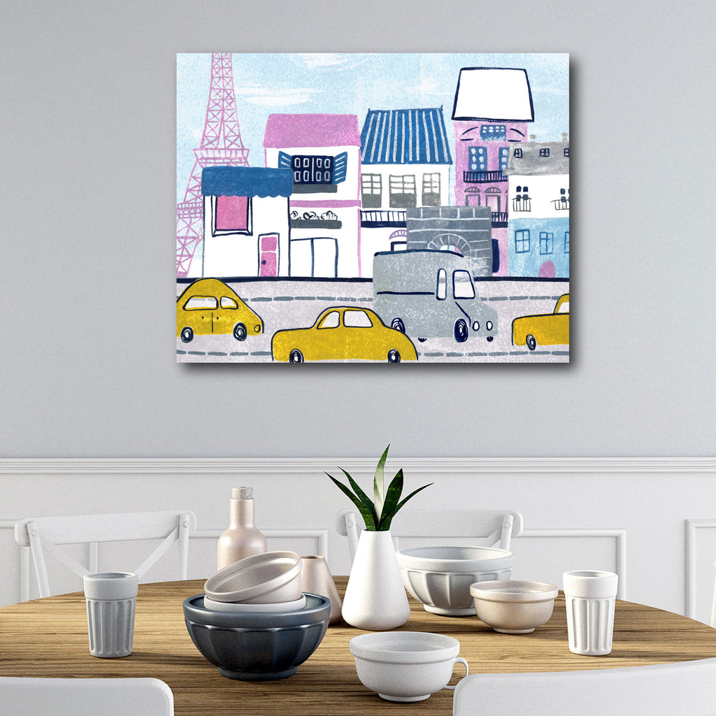 Day in Paris I - Gallery Wrapped Canvas