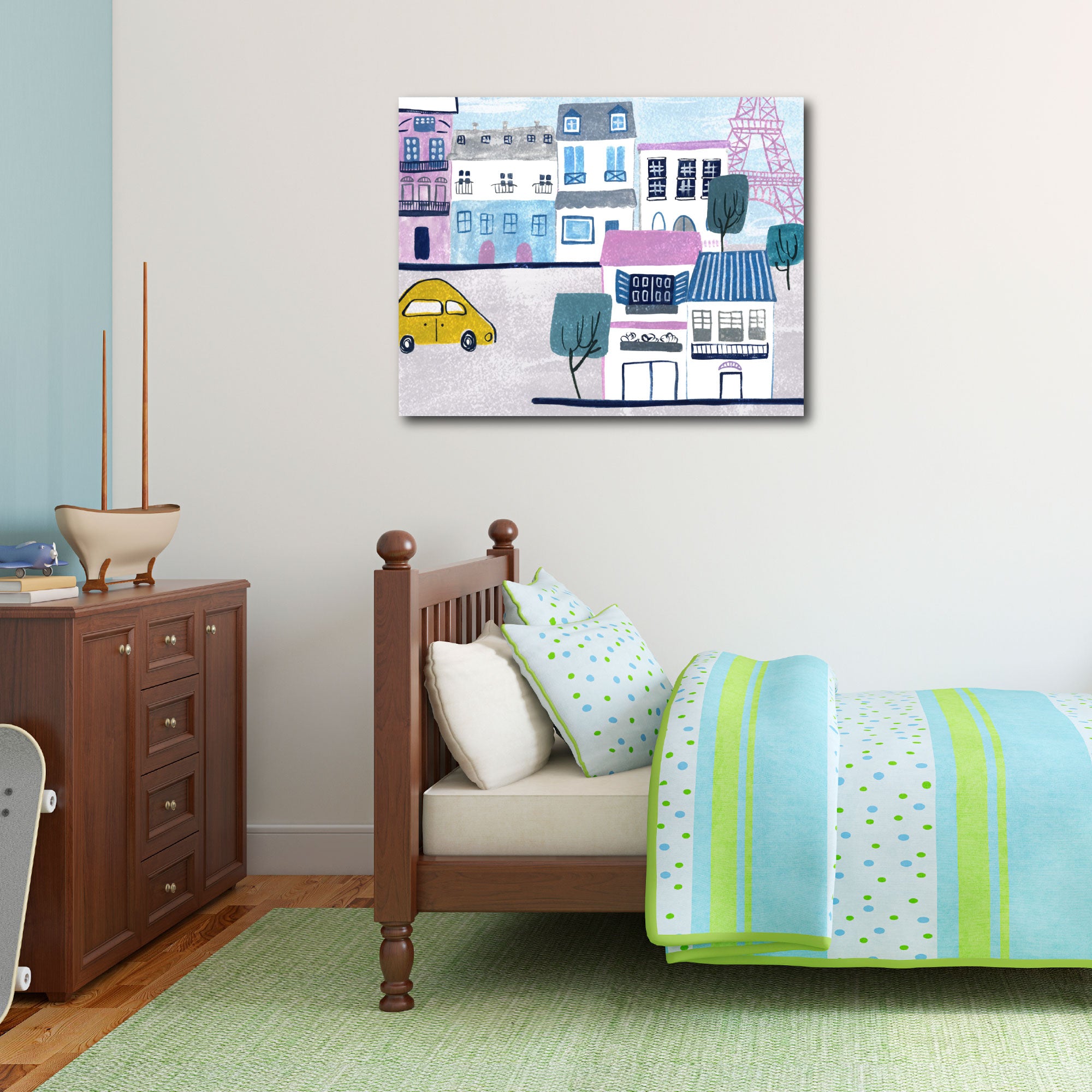Day in Paris II - Gallery Wrapped Canvas
