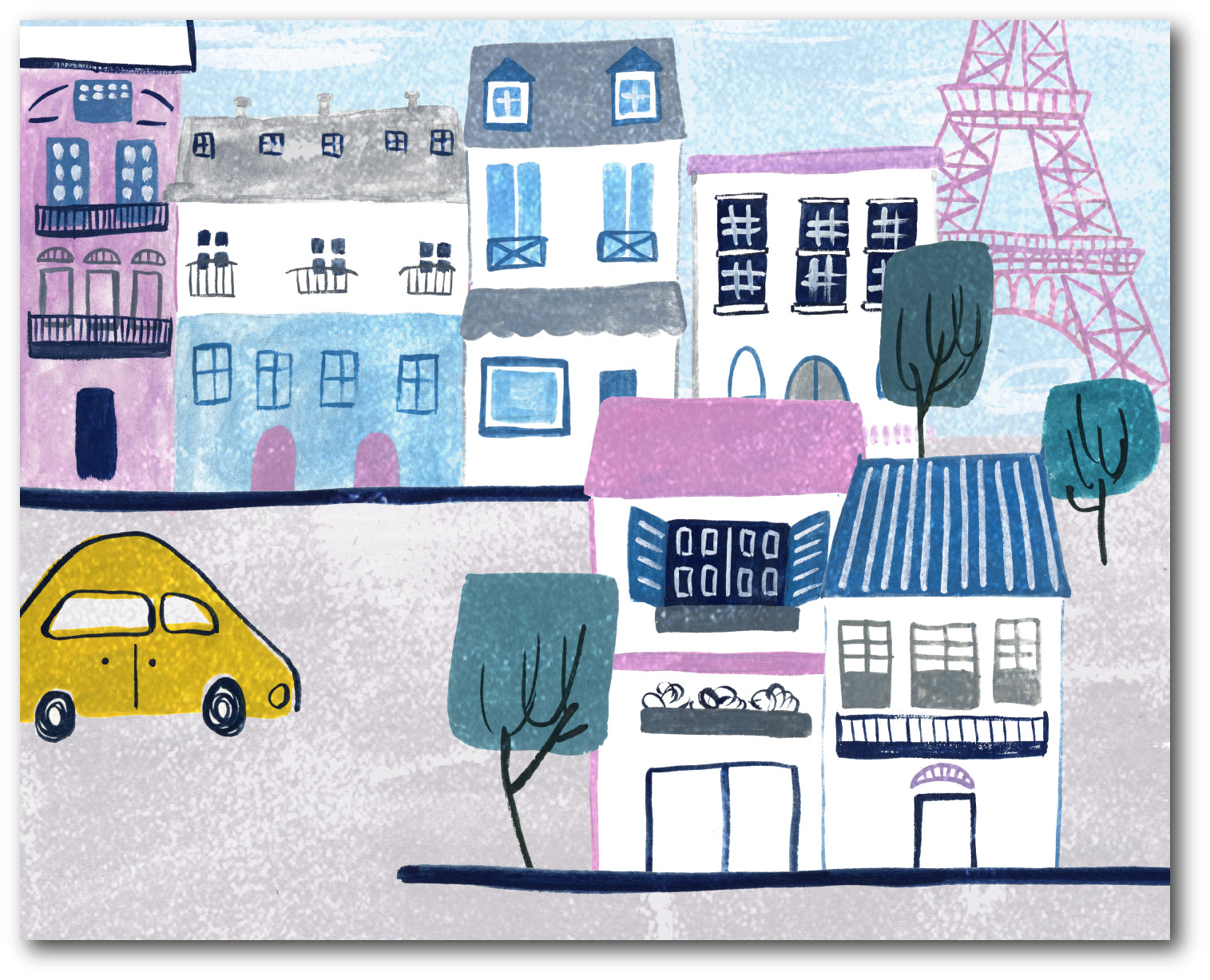 Day in Paris II - Gallery Wrapped Canvas