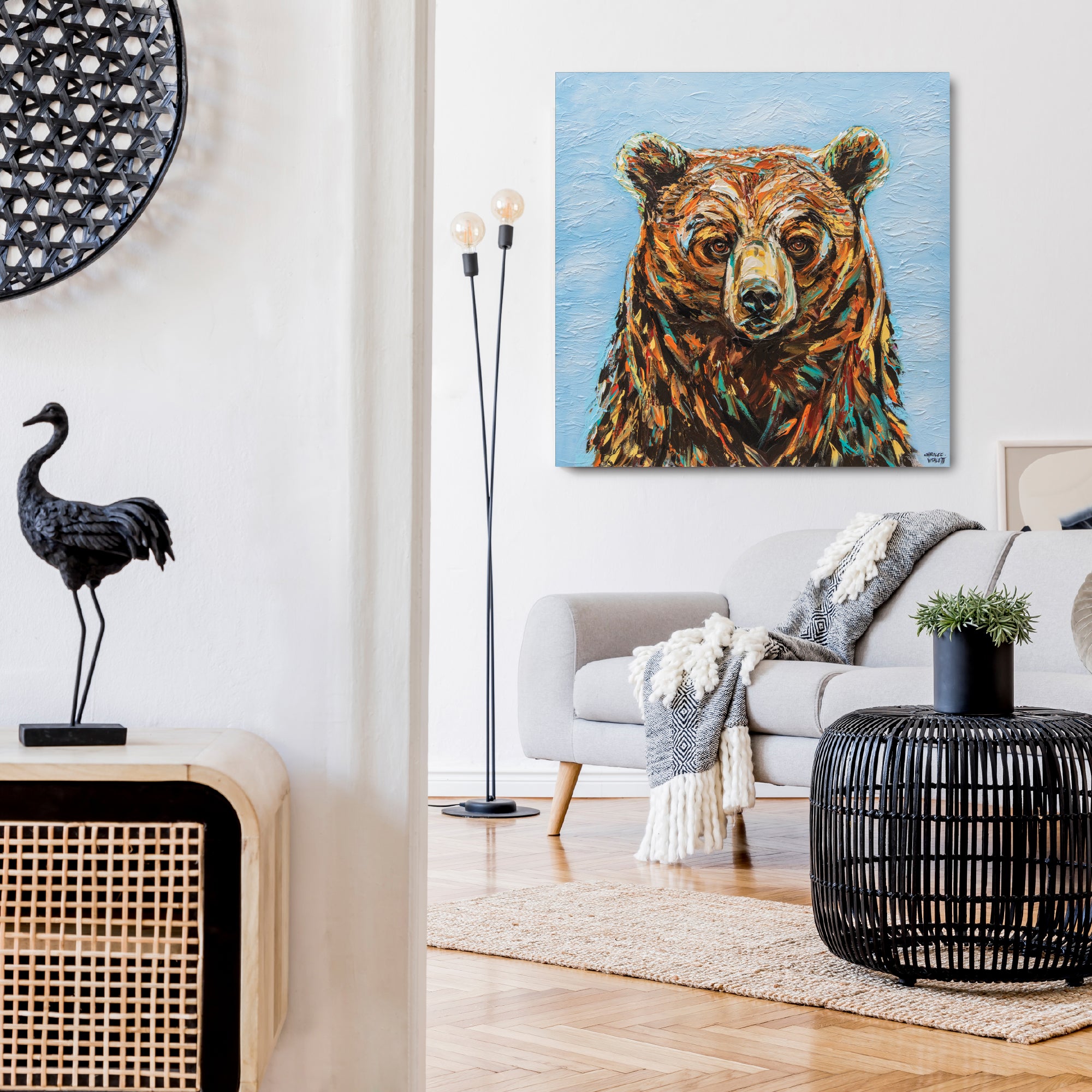 Large Bear - Gallery Wrapped Canvas