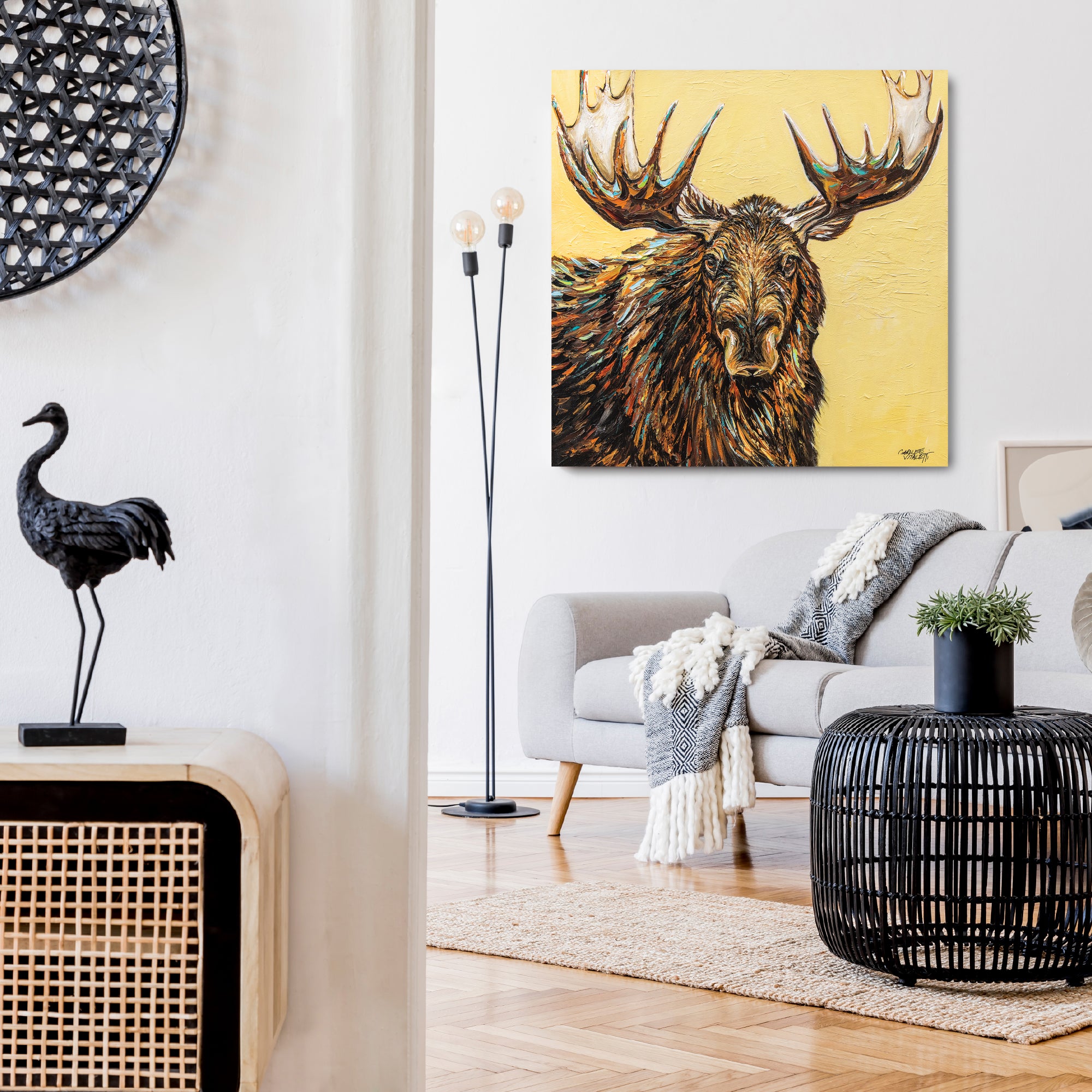 Large Moose - Gallery Wrapped Canvas