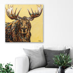 Large Moose - Gallery Wrapped Canvas