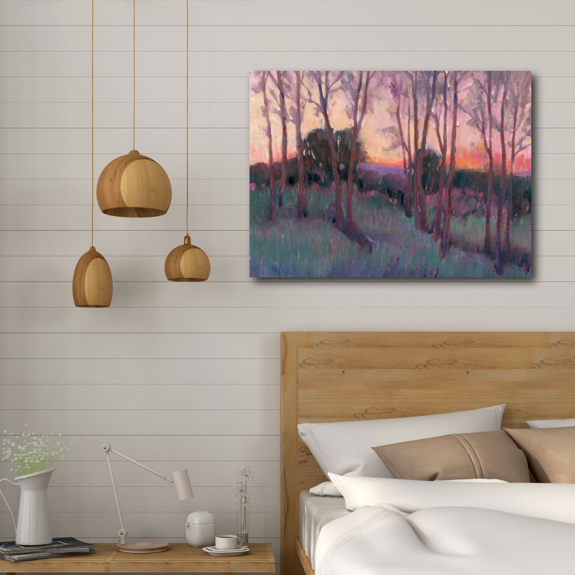 The Pink Sky II Gallery-Wrapped Canvas Wall Art