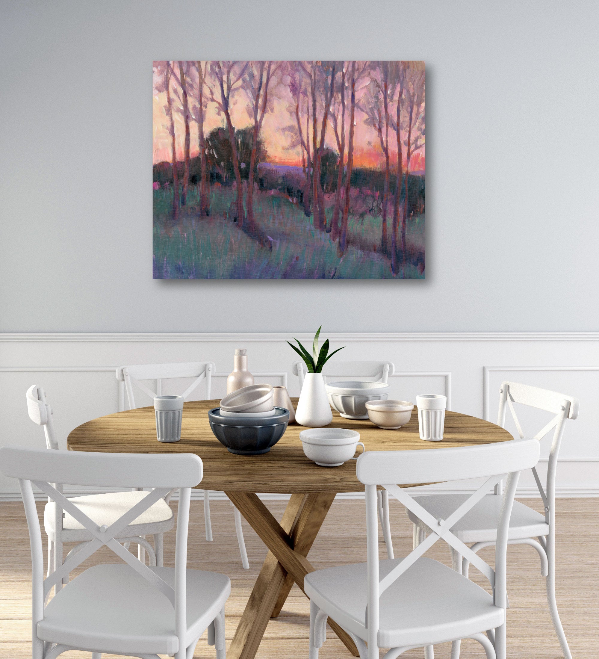 The Pink Sky II Gallery-Wrapped Canvas Wall Art
