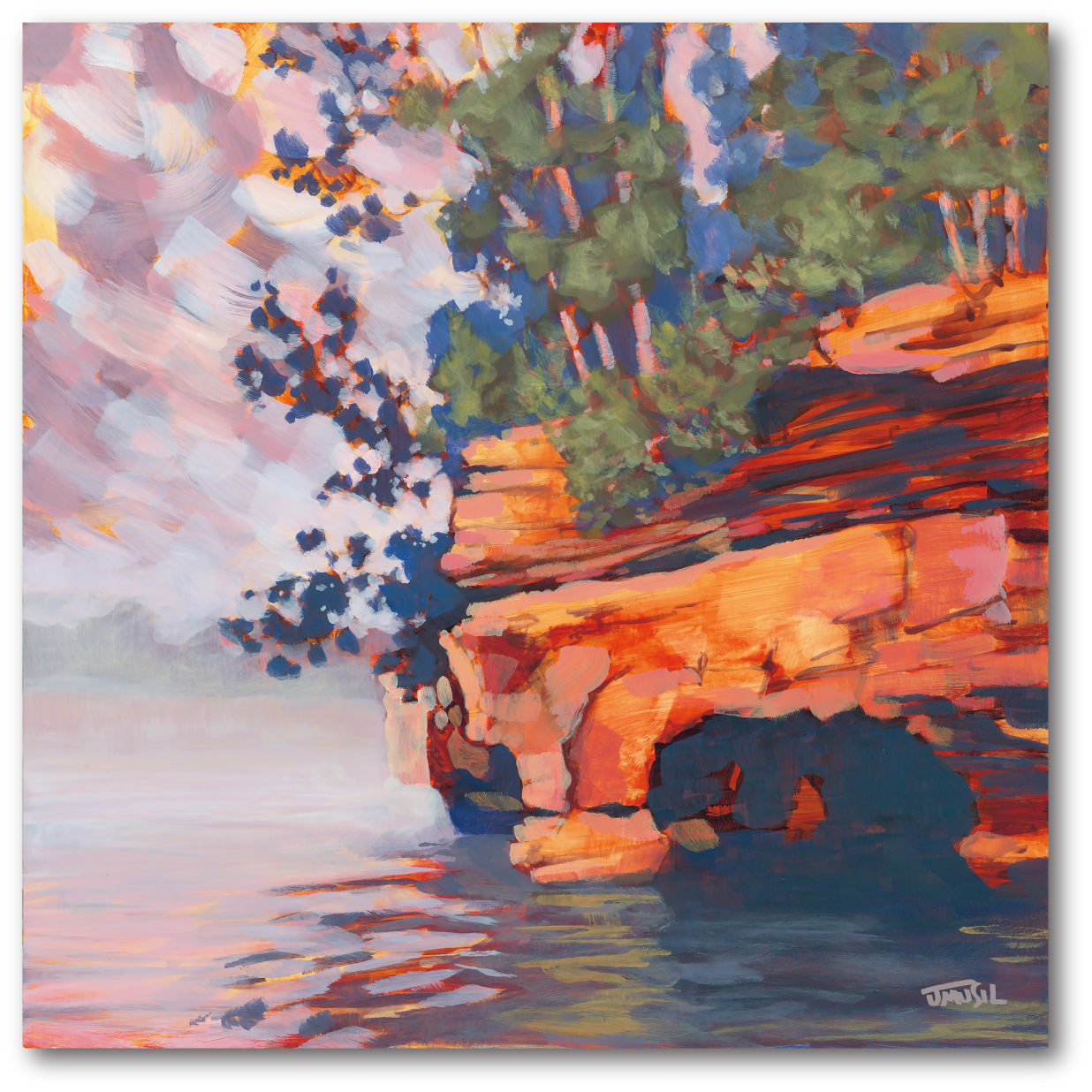 Sea Caves Gallery-Wrapped Canvas Wall Art