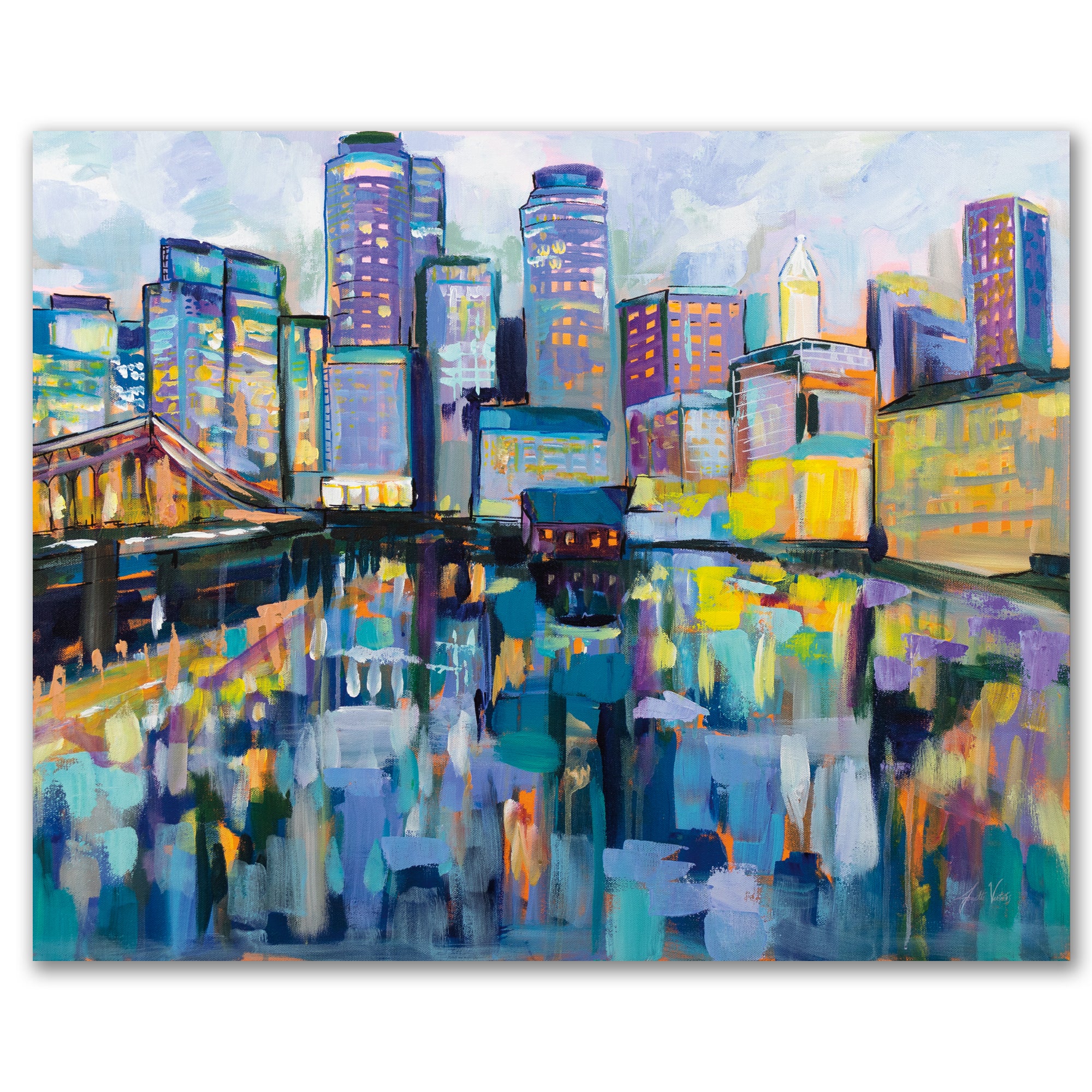 Boston Harbor Gallery-Wrapped Canvas Wall Art