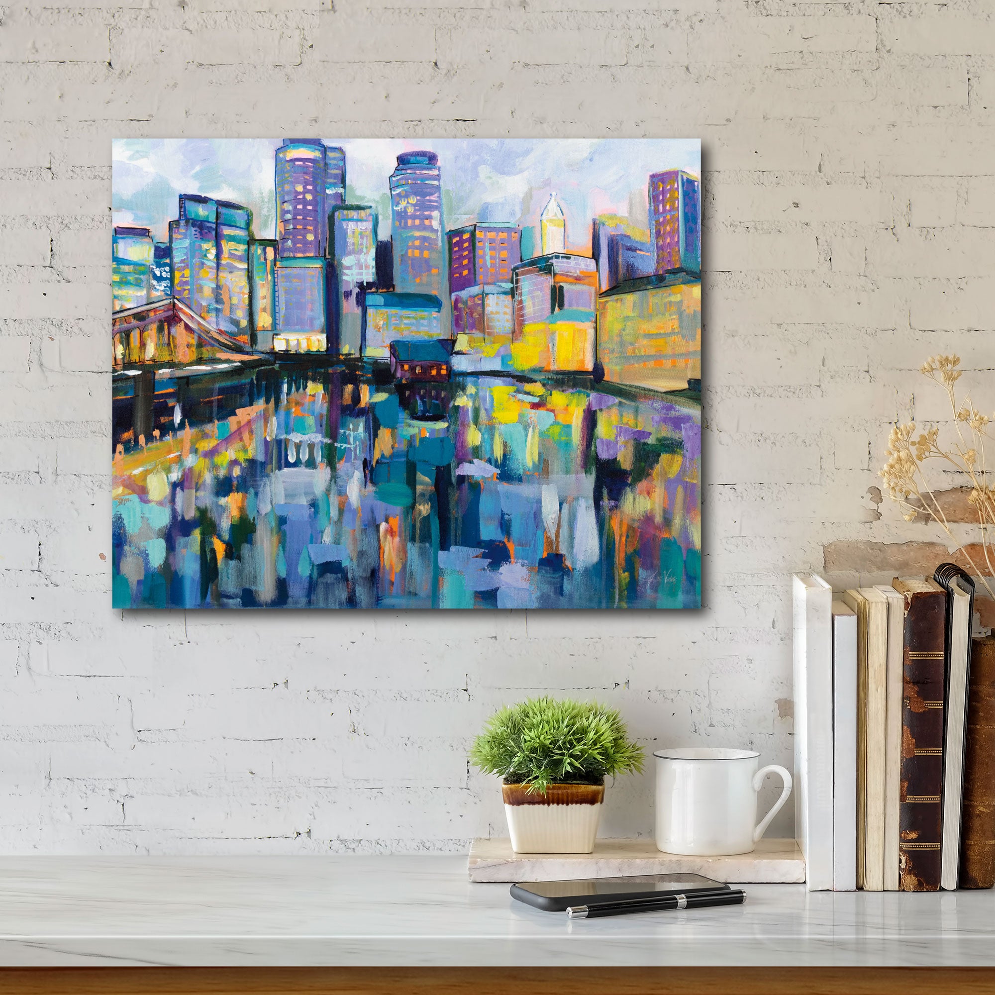 Boston Harbor Gallery-Wrapped Canvas Wall Art