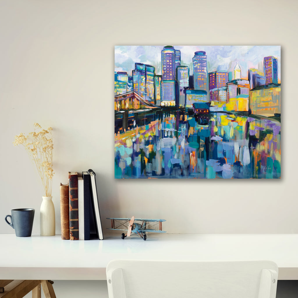 Boston Harbor Gallery-Wrapped Canvas Wall Art