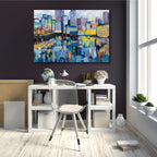 Boston Harbor Gallery-Wrapped Canvas Wall Art