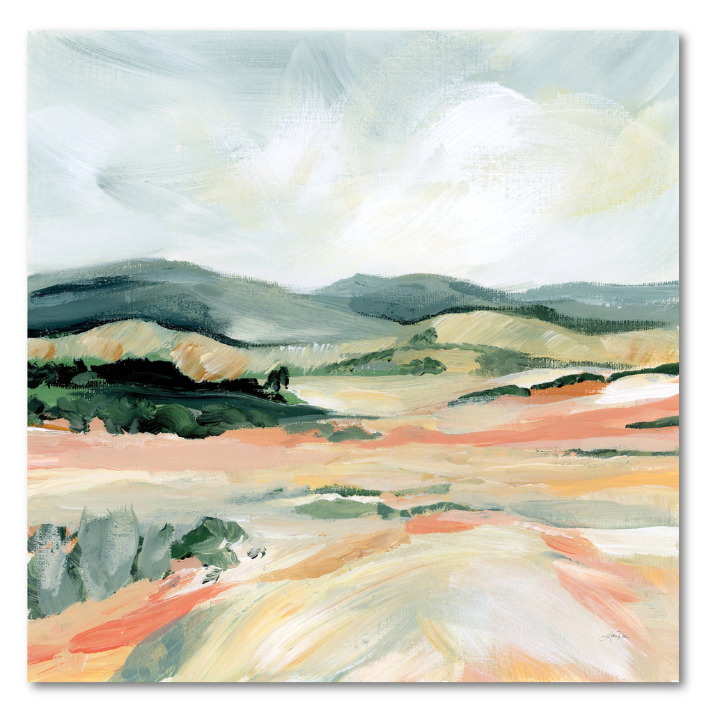 Vermillion Landscape I Gallery-Wrapped Canvas Wall Art