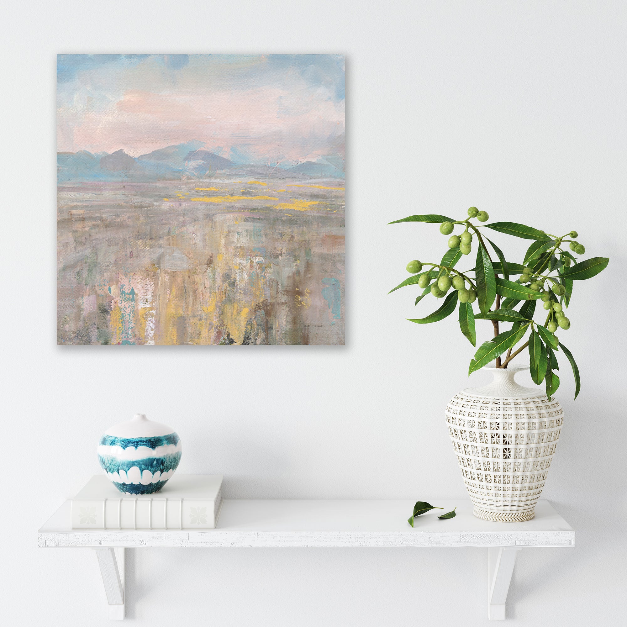 Distant Mountains Gallery-Wrapped Canvas Wall Art