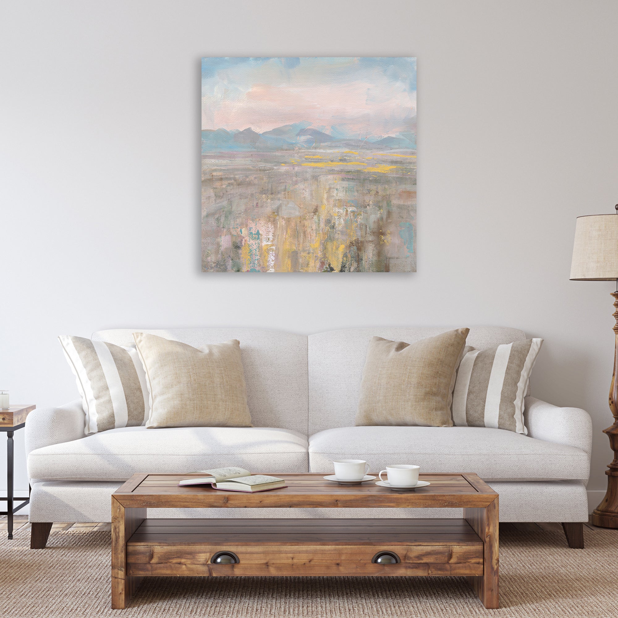 Distant Mountains Gallery-Wrapped Canvas Wall Art