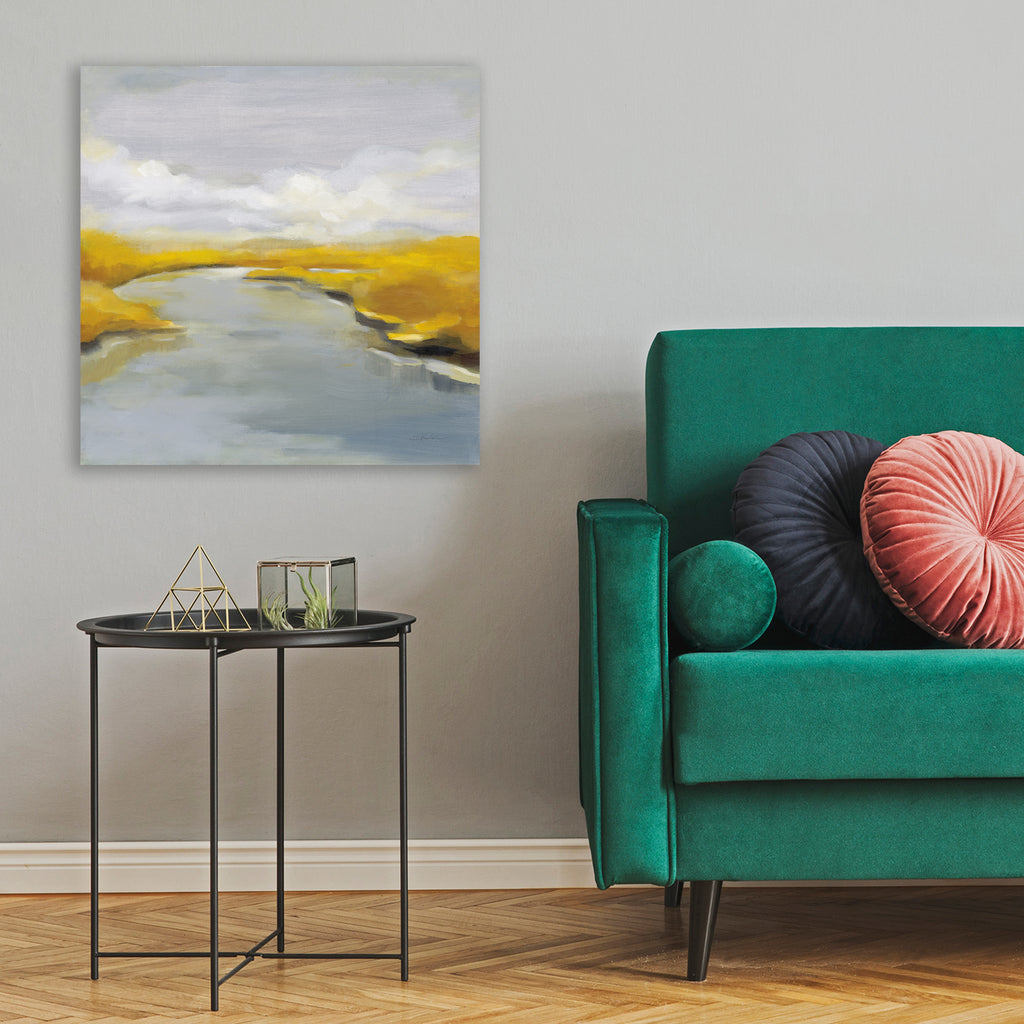 Maine Fall River Gallery-Wrapped Canvas Wall Art