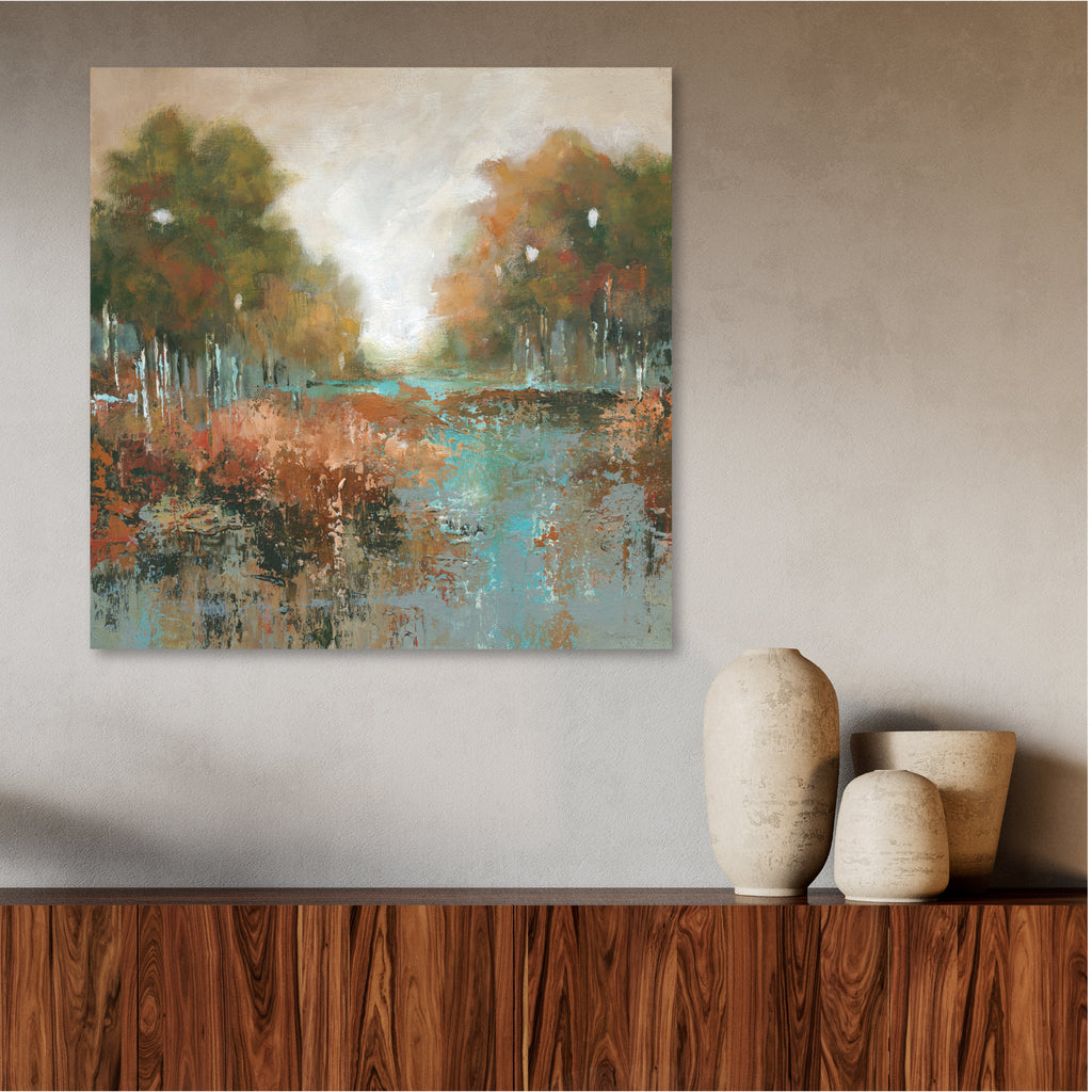 Autumn Walk Gallery-Wrapped Canvas Wall Art