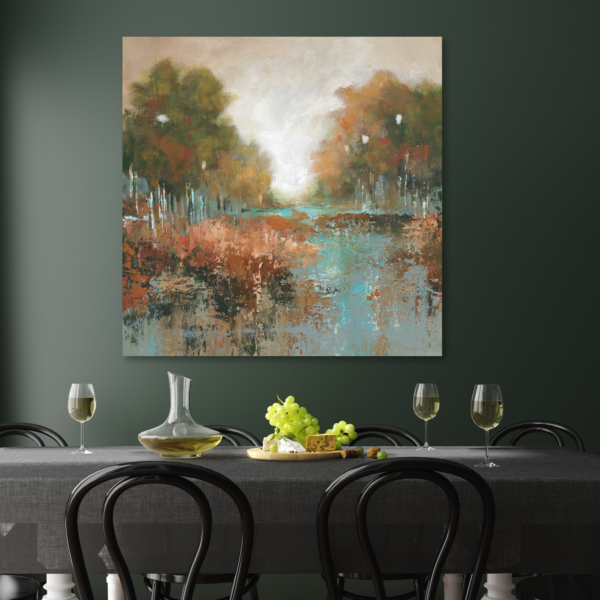 Autumn Walk Gallery-Wrapped Canvas Wall Art