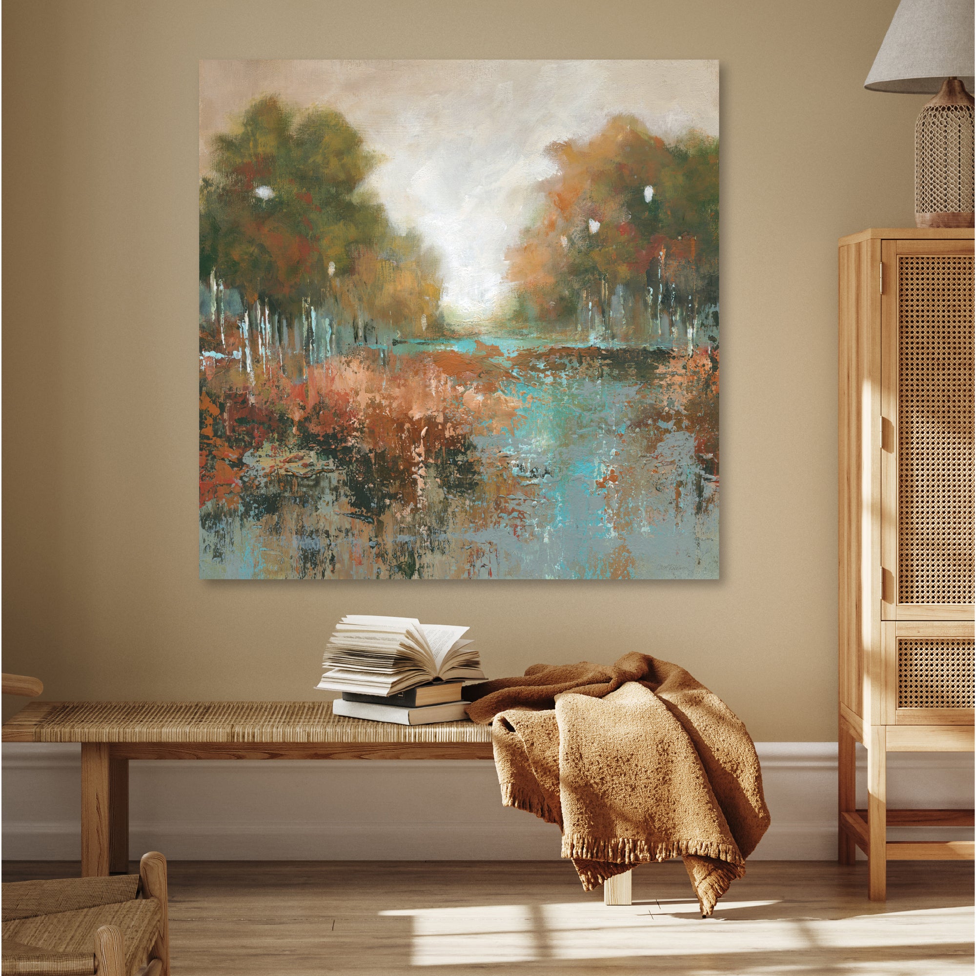 Autumn Walk Gallery-Wrapped Canvas Wall Art