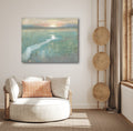 Evening Stream Gallery-Wrapped Canvas Wall Art