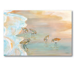 Back Bay Sandpipers Gallery-Wrapped Canvas Wall Art