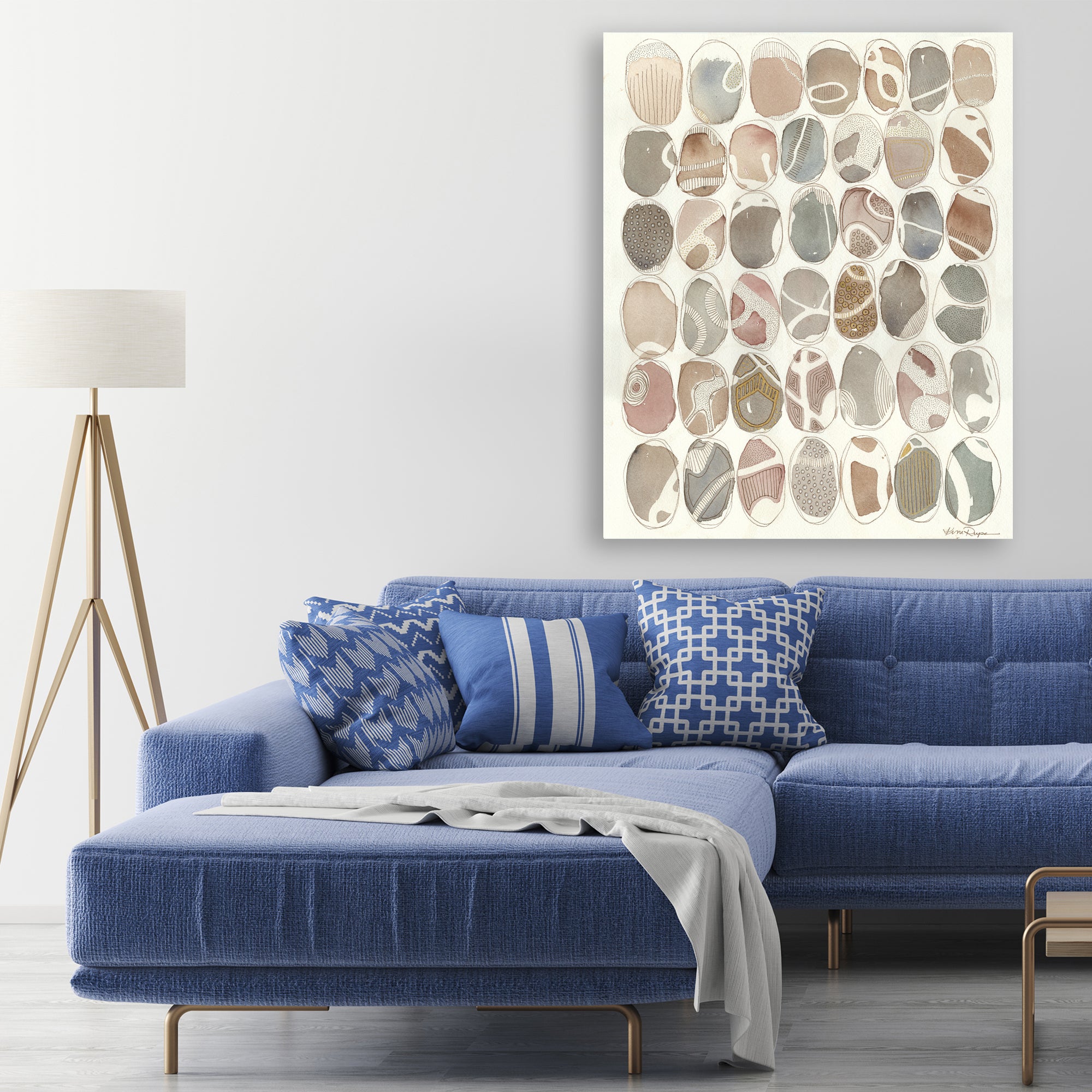 Painted Rock - Gallery Wrapped Canvas