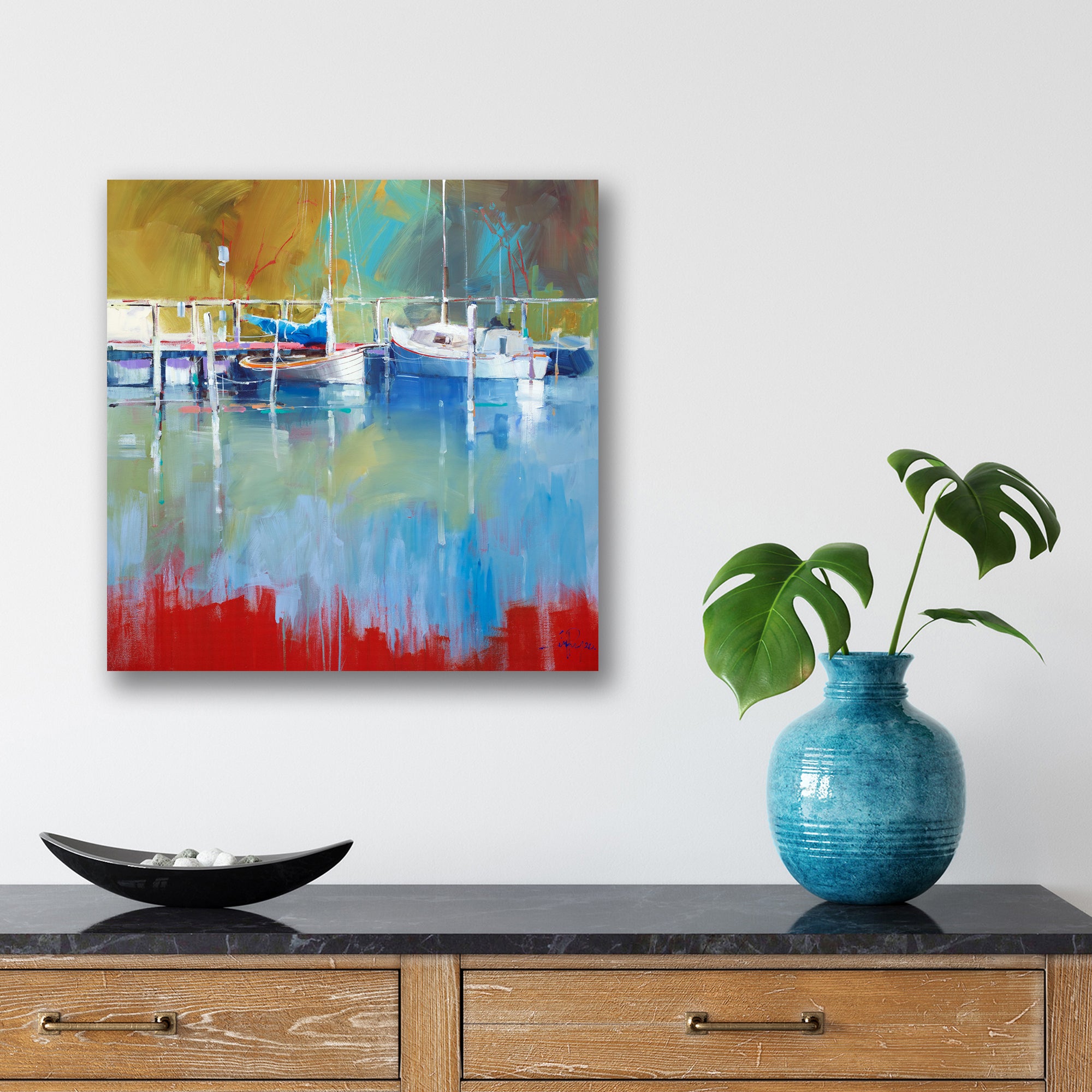 Masts at Metung - Gallery Wrapped Canvas