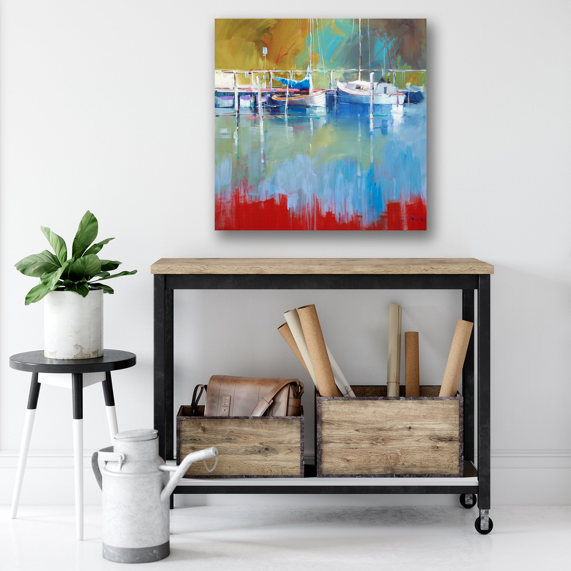 Masts at Metung - Gallery Wrapped Canvas