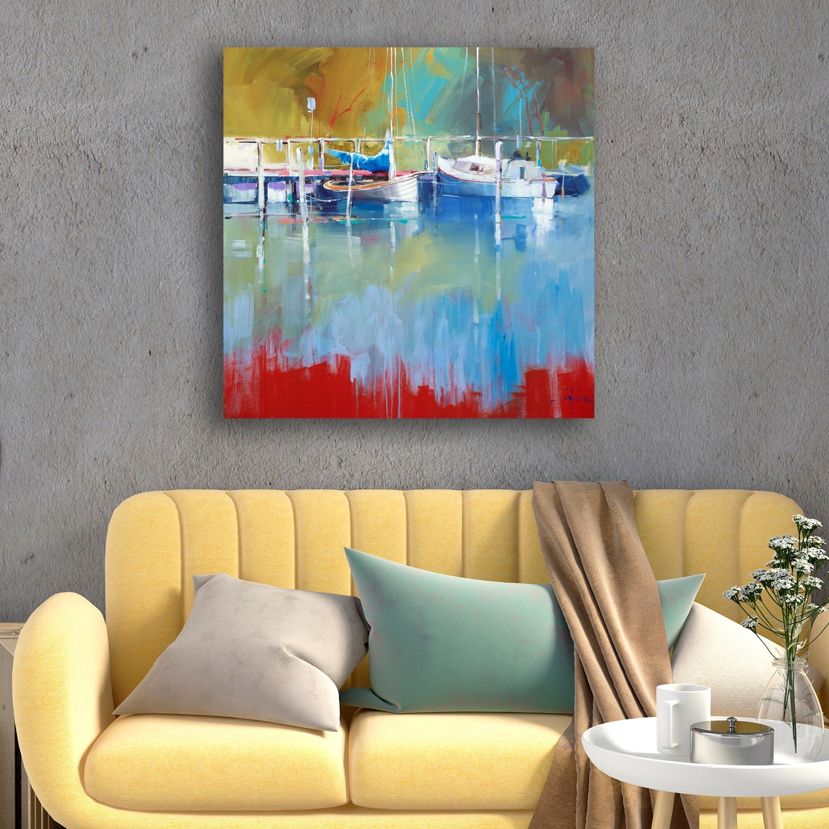 Masts at Metung - Gallery Wrapped Canvas