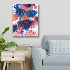 Blumen Blues - Gallery Wrapped Canvas