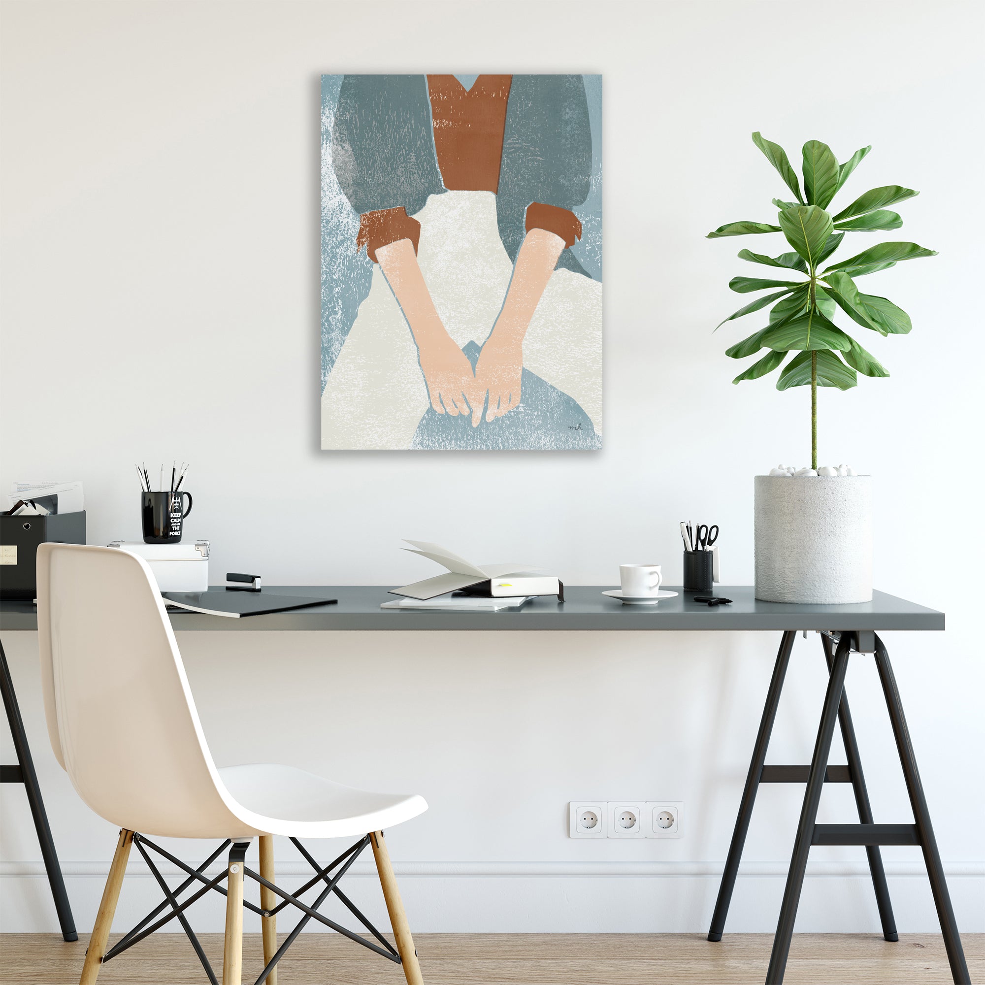Casual II Crop - Gallery Wrapped Canvas