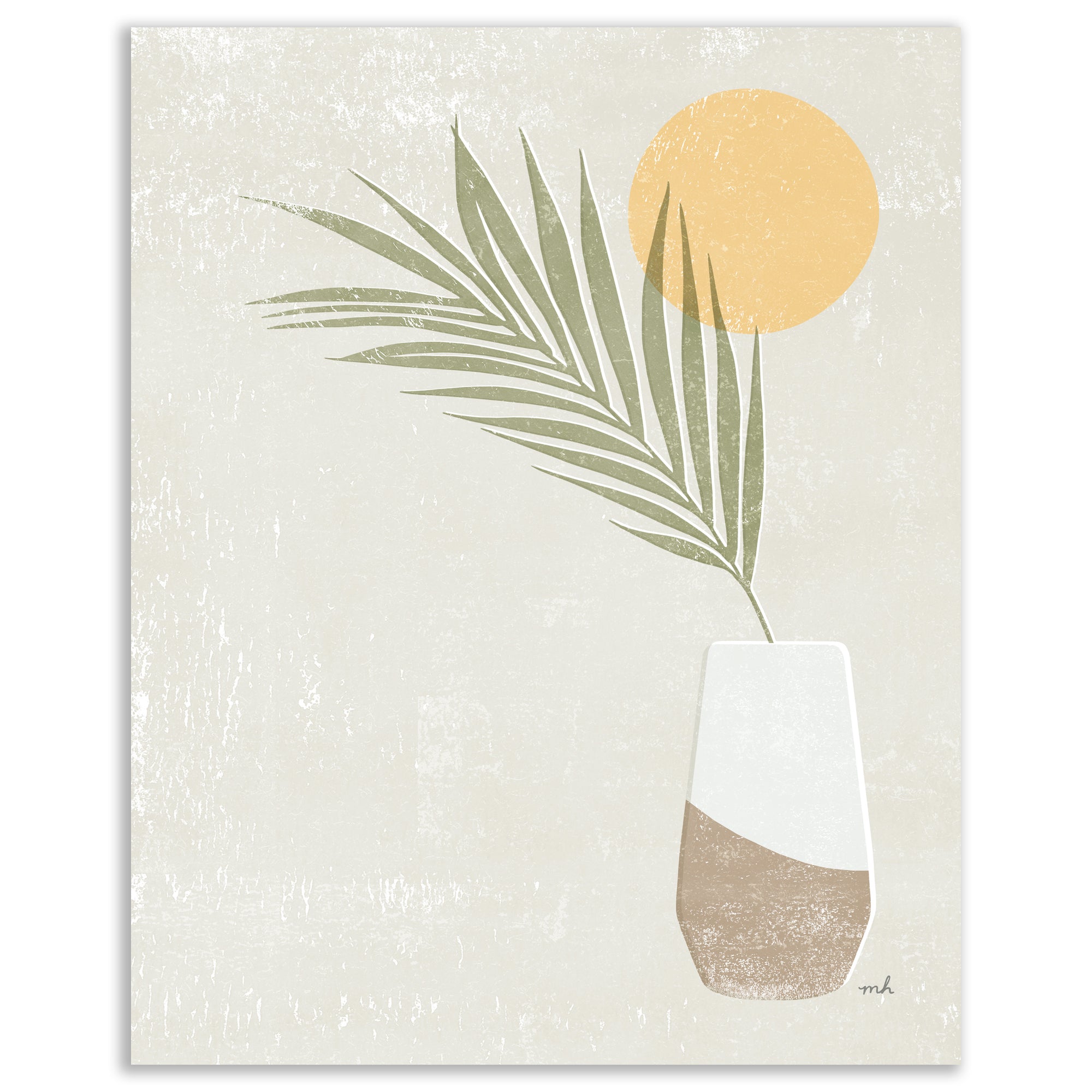 Sun Palm II - Gallery Wrapped Canvas