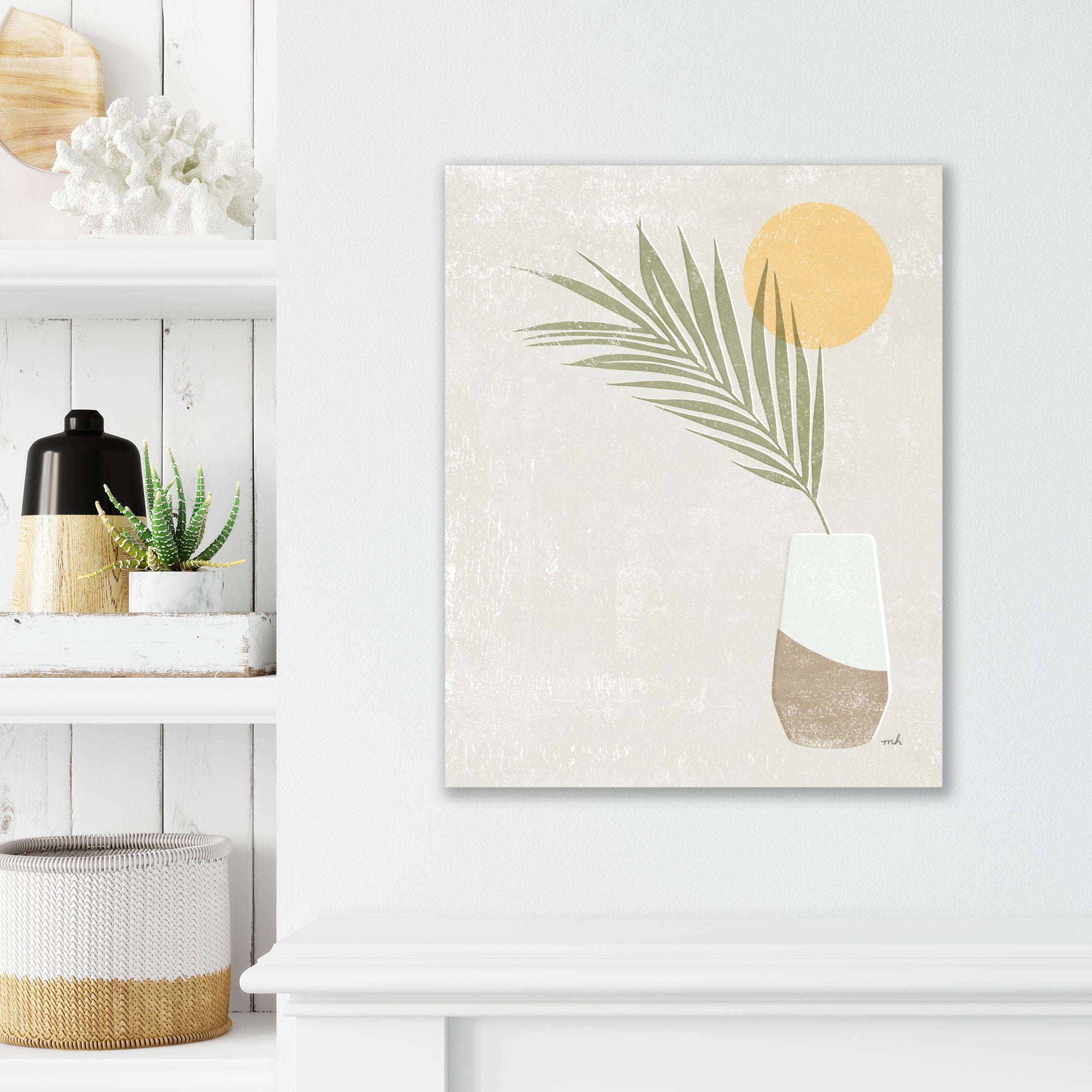 Sun Palm II - Gallery Wrapped Canvas