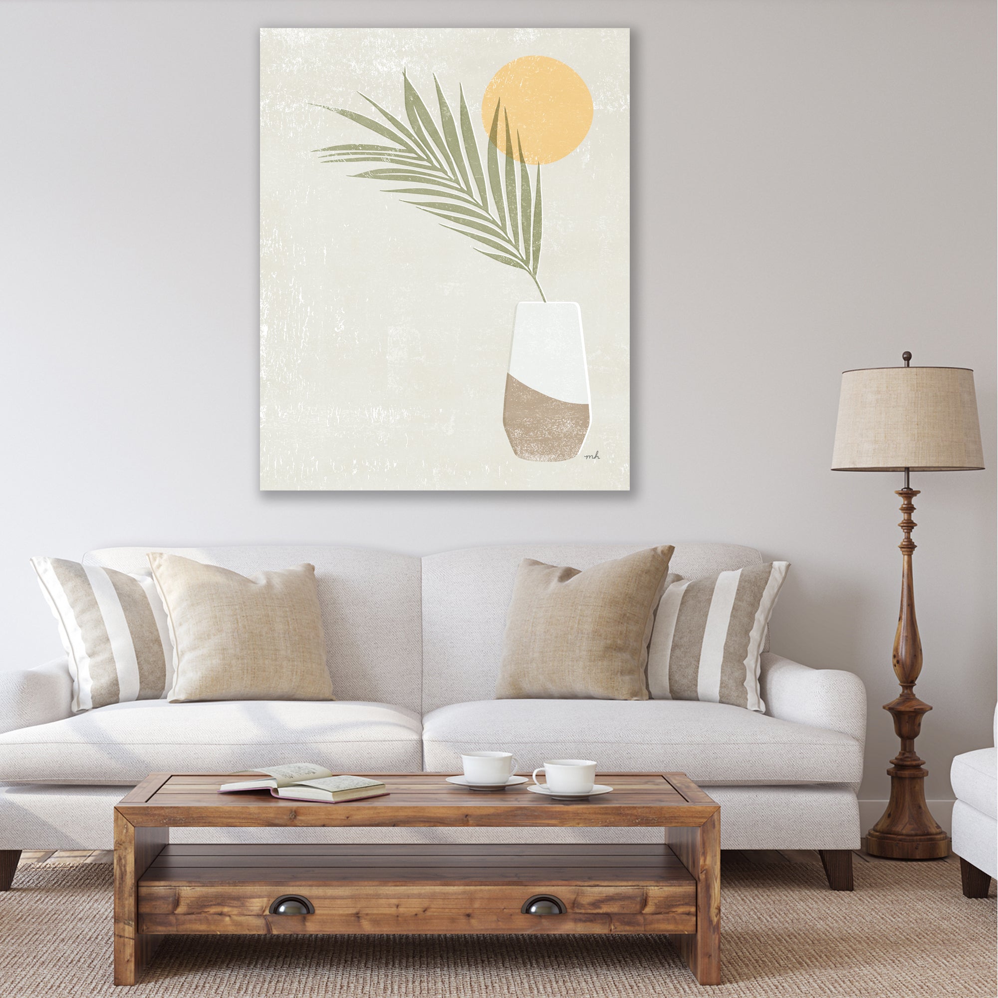 Sun Palm II - Gallery Wrapped Canvas
