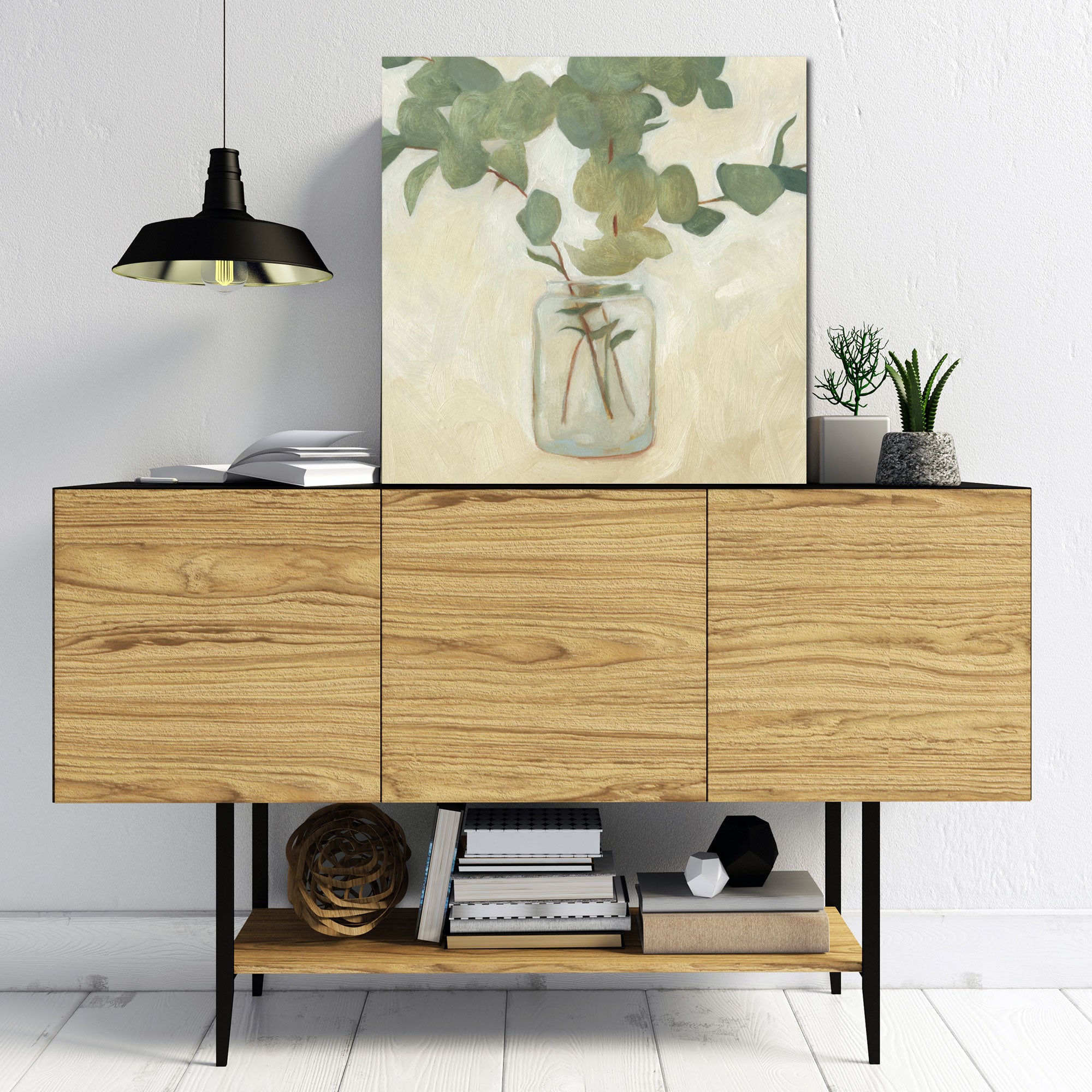 Greenery Still Life II - Gallery Wrapped Canvas