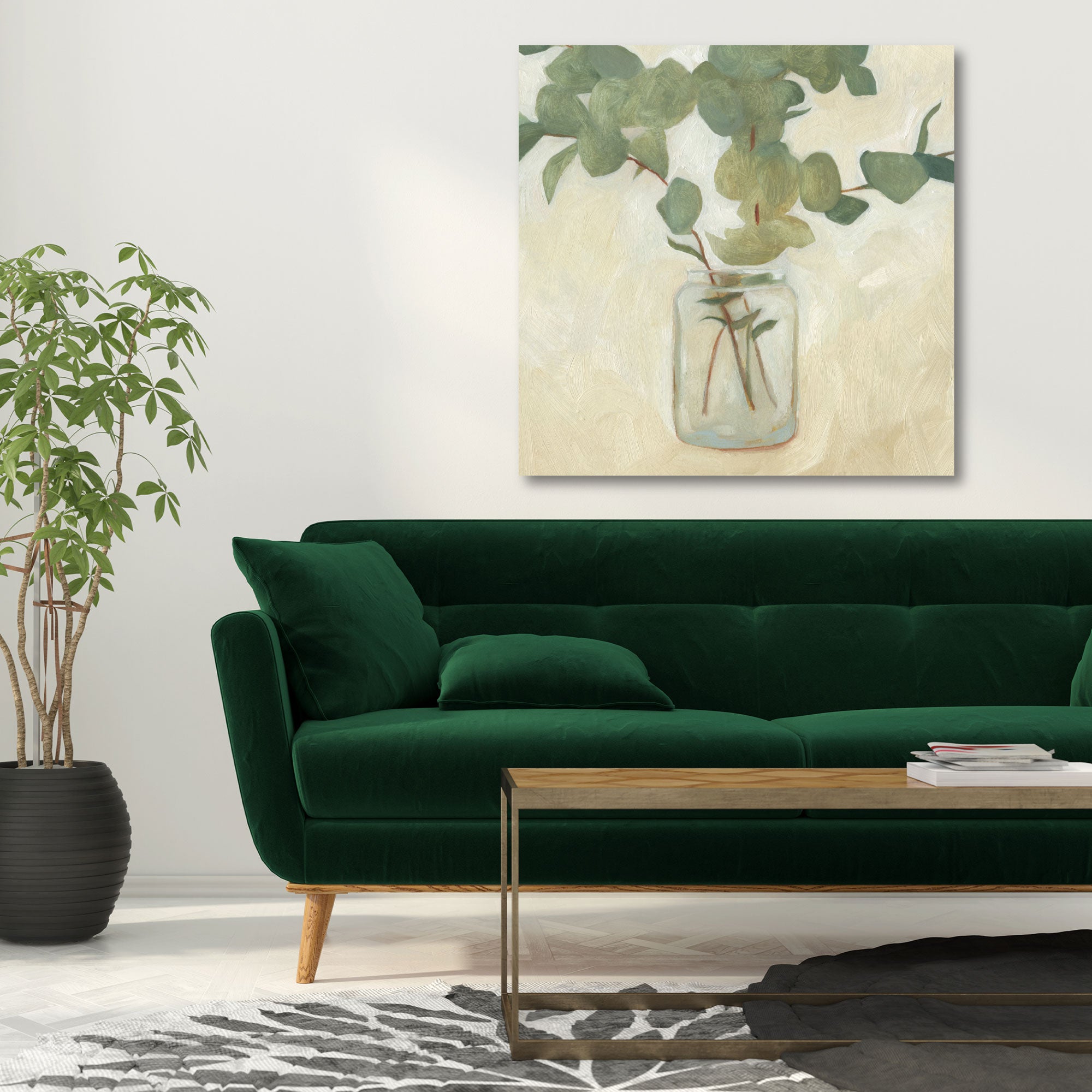 Greenery Still Life II - Gallery Wrapped Canvas