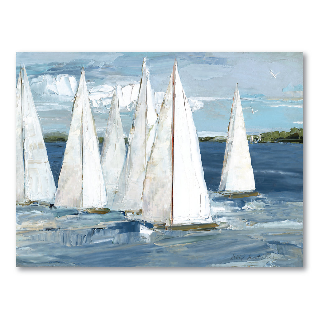 Ocean Regatta II Gallery-Wrapped Canvas Wall Art