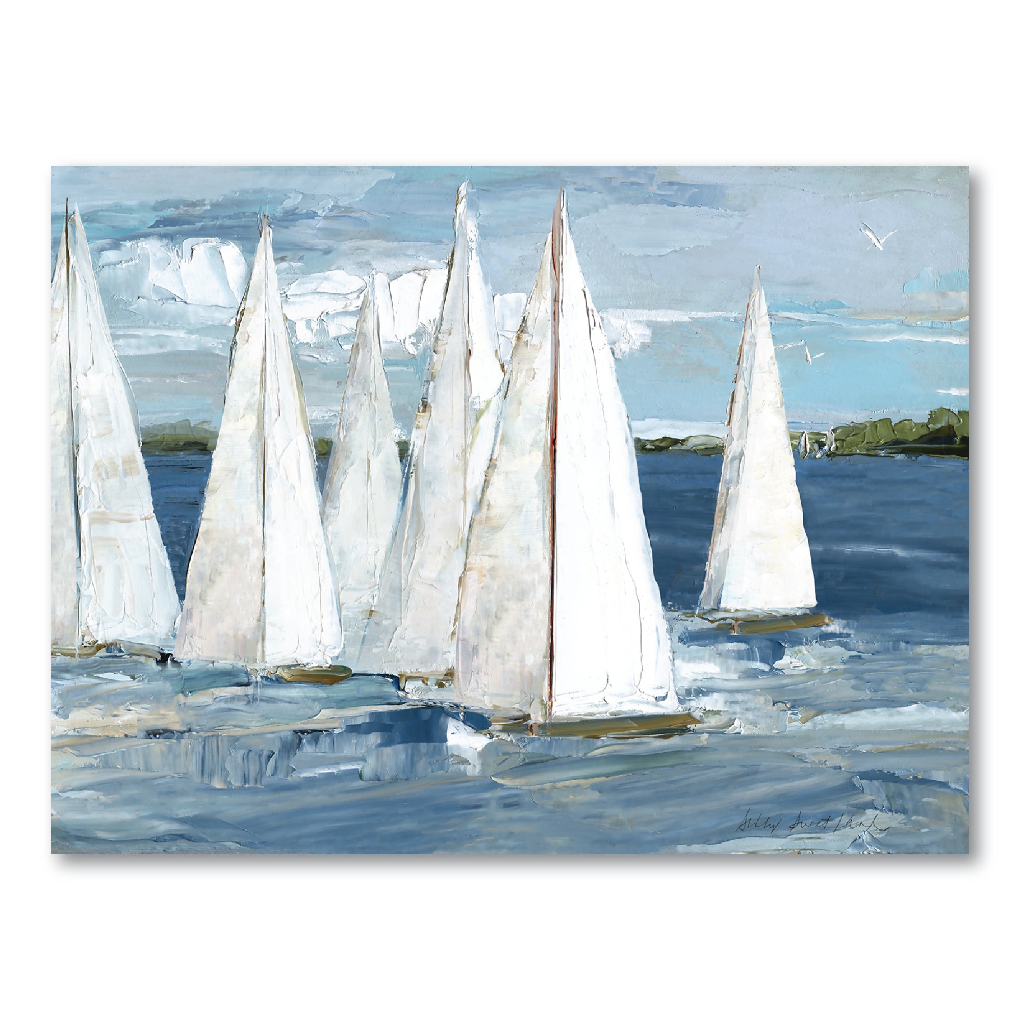 Ocean Regatta II Gallery-Wrapped Canvas Wall Art