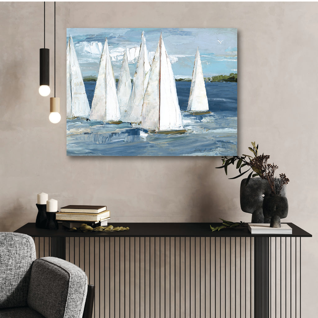 Ocean Regatta II Gallery-Wrapped Canvas Wall Art